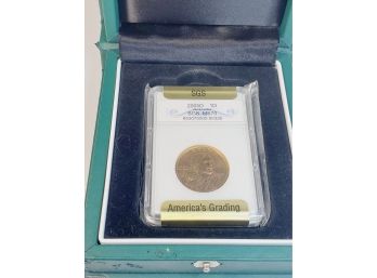 2005 -D Sacagawea Golden Dollar  MS 70 SGS Graded In Green Slab Case