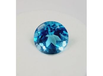 2.75ct 9mm Round Cut Swiss Blue Topaz Loose Gemstone