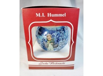 NEW M.J. Hummel 1992 Glass Ornament 10 Annual Edition - Christmas Angel In Original Box