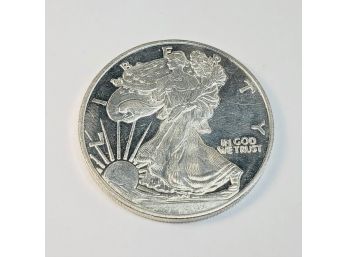Silver Round 1 Oz .999 Fine Silver - Money Metals Exchange Walking Liberty