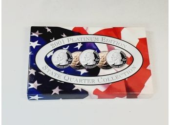 2001 Platinum Plated State Quarter Uncirculated Set
