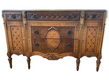 Antique Louis XV Style Satin Wood Dresser 55' X 11' 35.5'