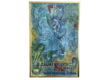 Vintage Marc Chagall  'Die Zauberflote' Poster From Metropolitan Opera 27' X 41'