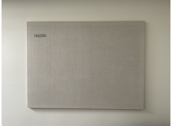 Grey Linen Message Board/ Pinboard