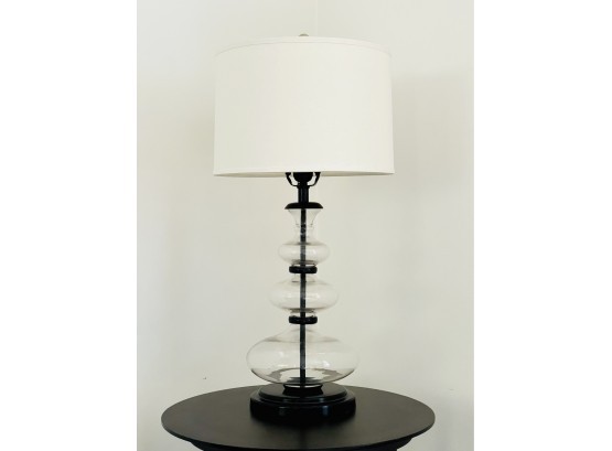 Pottery Barn Estelle Stacked Glass & Iron Table Lamp ( Retail $199 )