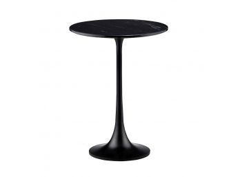 Crate & Barrel Nero Black Marble Accent Table ( Retail $ 269 )