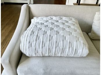Crate & Barrel Palazzo King Quilt, White