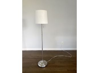 Polished Nickel Pull Chain Floor Lamp