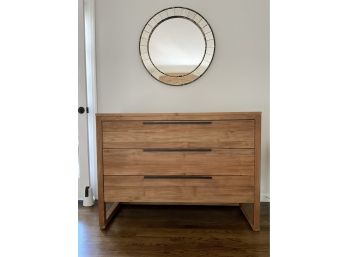 Crate & Barrel Linea II Natural 3- Drawer Chest ( Retail $1,599 )
