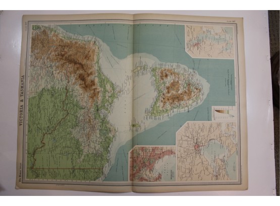 John Bartholomew Map - 1922 - 18 By 23 Inches