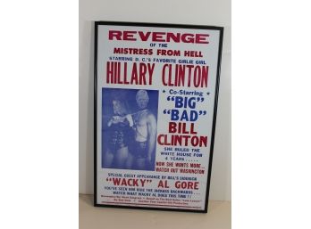 1990s Clinton Satire Poster