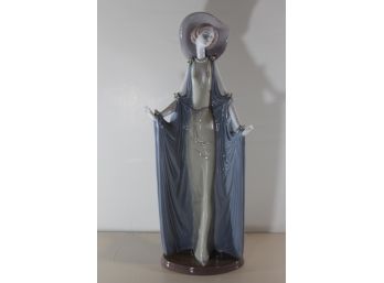 Lladro Figurine - Blue Dress - 14 Inches!
