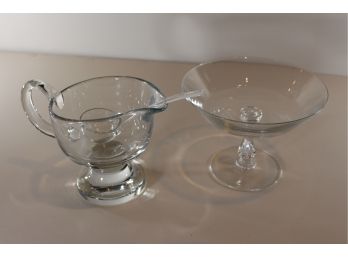 Crystal Candy Dish And Bowl With Ladle