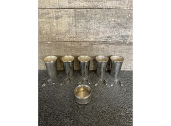 Landers Frary And Clark Nesting Metal Drinking Cups WW1