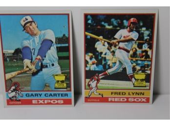 1976 Topps Gary Carter & Fred Lynn Rookie All-star Cards