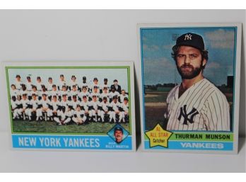 1976 Yankees Team & Thurmon Munson