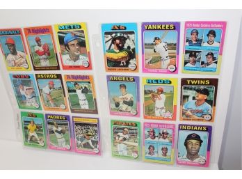 1975 Topps Baseball  Over 150 Cards (some HOF & Near Stars)