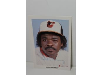 Signed Photo Postcard Eddie Murray Baltimore Orioles