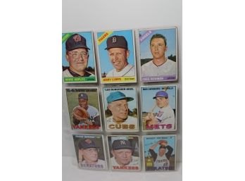 1966 & 1967 Topps Baseball 9 Card Group