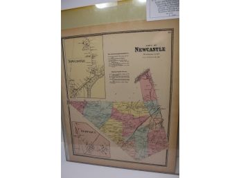 1867 Map Of Newcastle, NY Westchester Co. - Beers Map