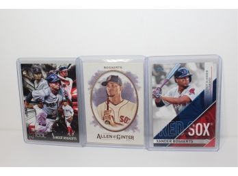 Xander Bogaerts Cards From 2016-2020 (17 Cards)