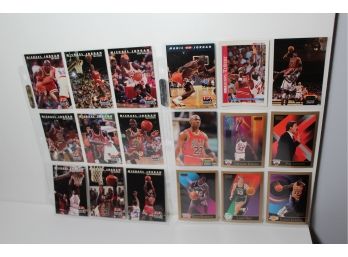 14 Michael Jordan Cards From Skybox USA Basketball & Topps Stadium Club