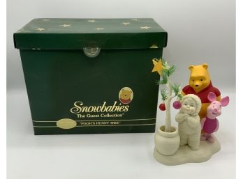 Snowbabies ~ Poohs Hunny Tree ~ W/box
