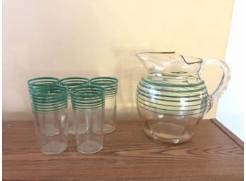 Williams-Sonoma Lemonade Pitcher And Cups