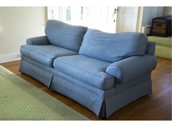 Ethan Allen Blue Sofa