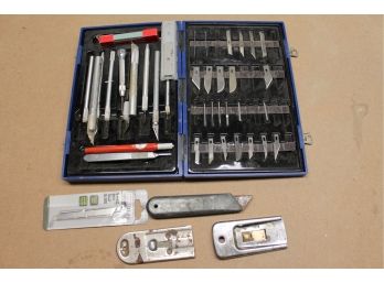X Acto Set And Other Fine Blades