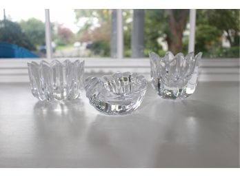 Three Orrefor Crystal Dishes