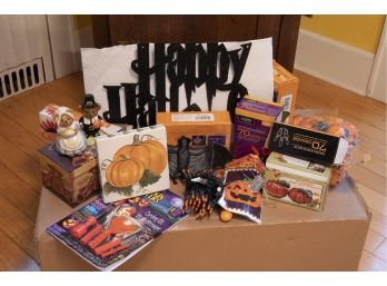 Just In Time For Halloween! Pumpkin Lights, Carving Tools, And Misc Holiday Decorations