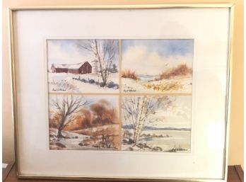 Original Watercolor Painting Signed By Artist- George Sutherland