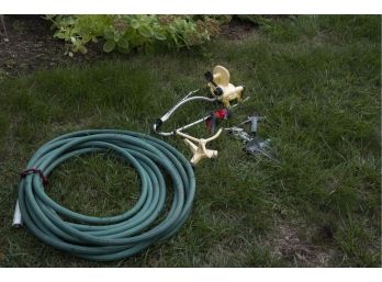 Hose And Assorted Sprinkler Attachments