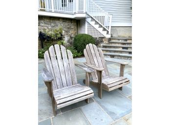 PR Outdoor Classics Teak Adirondack Chairs