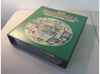Vintage Baseball Card Collection In Binder