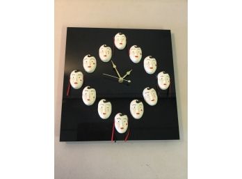 White Mask Clock
