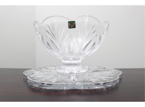 Waterford Marquis Round Tray And Dish