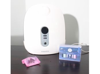 Homedics Ultrasonic Humidifier With Two Demineralization Cartridges And A 3-pack Of Essential Oils