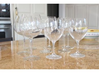 Various Size Clear Glass Wine Glasses