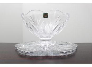 Waterford Marquis Round Tray And Dish