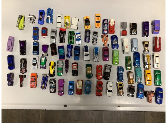 Lot Of 77 Vintage Toy Hot Wheels Vehicles Including Other Brands. In Good Condition Overall.