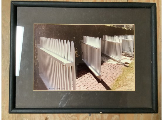 Vintage Limited Edition Photographic Print By Frances Trott. Numbered 1 Of 30. Hand Signed & Titled ' Fences'