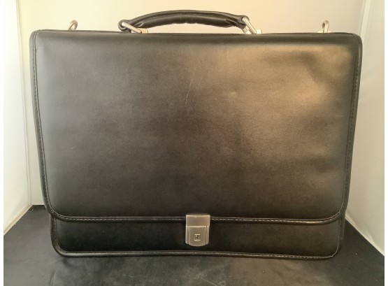 Handsome And Sturdy Black Laptop Briefcase By McKlein. New - Unused