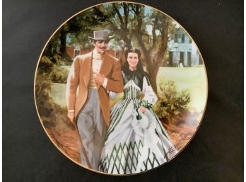 A Fine Commemorative Plate From The Gone WithThe Wind Collection By The W.J. George Company. 1989. NIB.