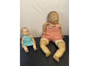 Two Vintage Dolls -Madame Alexander Kathy Baby Doll 1956 & A 2nd Larger Baby Doll