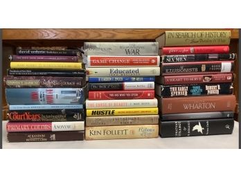 THIRTY Hardcover Books..Authors Include Tom Wolfe, Stephen Ambrose And More !