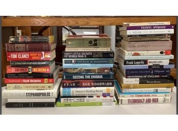 WOW! 40 Book Lot. Authors Include William Manchester, George Stephanopoulos And More !