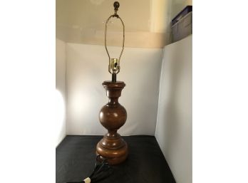 Beautiful Vintage Turned Wooden Lamp