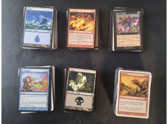 Approximately 375 To 390 Magic  The Gathering Trading Cards By Deckmaster. Plus 3 Guildpact Booklets